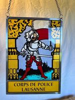 Vitrail du Banneret - Police de Lausanne