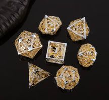 Dungeons and Dragons d&d dnd metal hollow Würfel