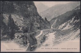 K100) Postkarte, San Gottardo ferrovia
