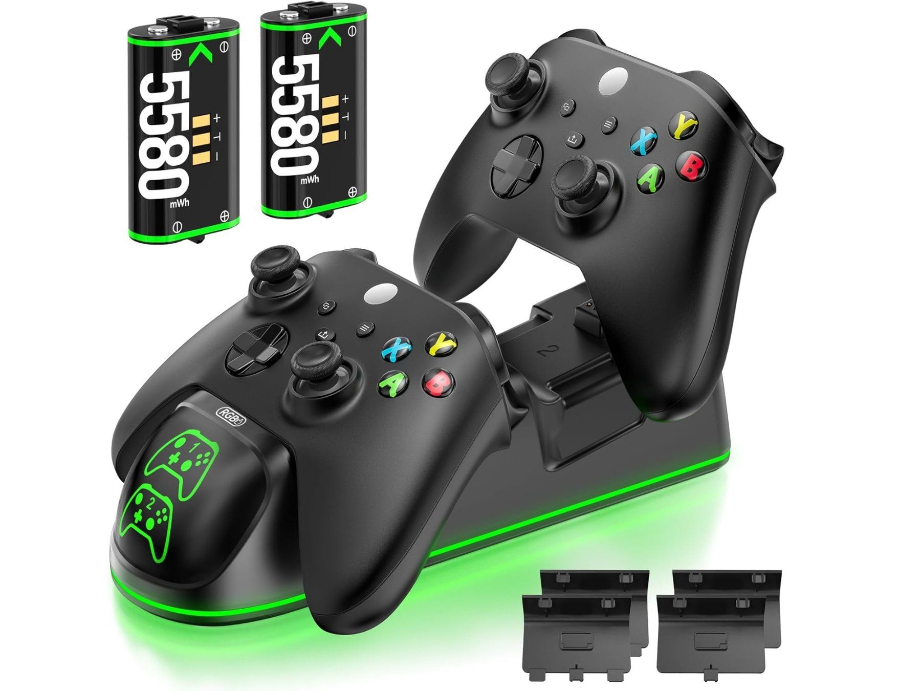 Adapter & Kabel: XBOX CONTROLLER LADESTATION MIT 2 AKKUS XBOX ONE/SERIES X/S – Neu und originalverpackt aus Kriens von swissgadget
