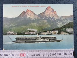 SALONDAMPFER "SCHILLER" VOR BRUNNEN MYTHEN