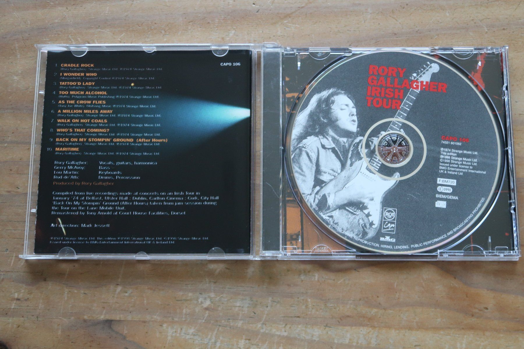 CD: RORY GALLAGHER - IRISH TOUR '74 - CD – Usato da Basel venduto da Patiscat 4