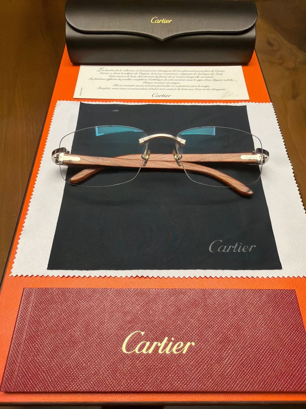Cartier Occhiali & Lenti: Cartier Bubingaholz Platin – Nuovo (secondo la descrizione) da Kilchberg ZH venduto da Gugsan 1