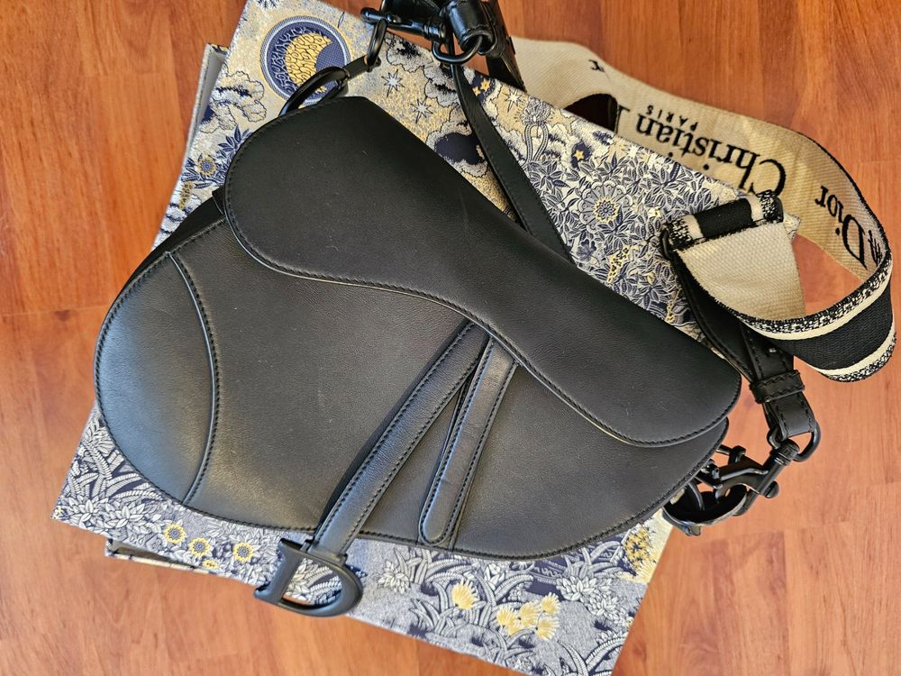 Sac dior discount saddle noir mat