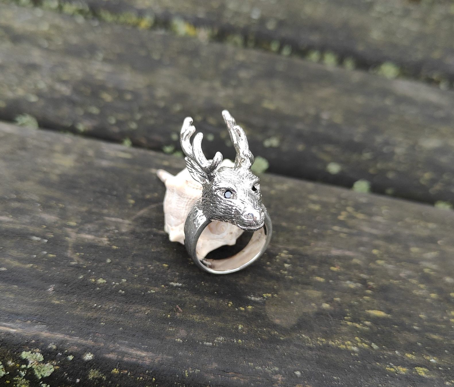 Anelli: Origineller Rentier Ring aus Silber 925 – Nuovo e nell'imballaggio originale da Rümlang venduto da 21f 4
