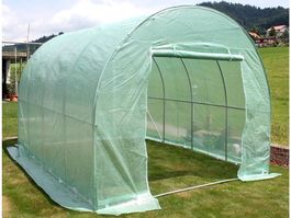 Foliengewächshaus Treibhaus 3x4m, neu mit Lüftungsfenster
