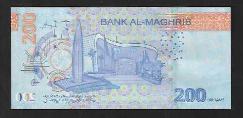 Banconote: Morocco  200 Dirhams  2023  Bankfrisch – Nuovo (secondo la descrizione) da Gordola venduto da coinsandnotes 1
