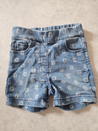 Shorts en jean imprimé fleurs taille 122 