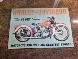 Harley-Davidson Blechschild, Vintage, Top Zustand, Deko!