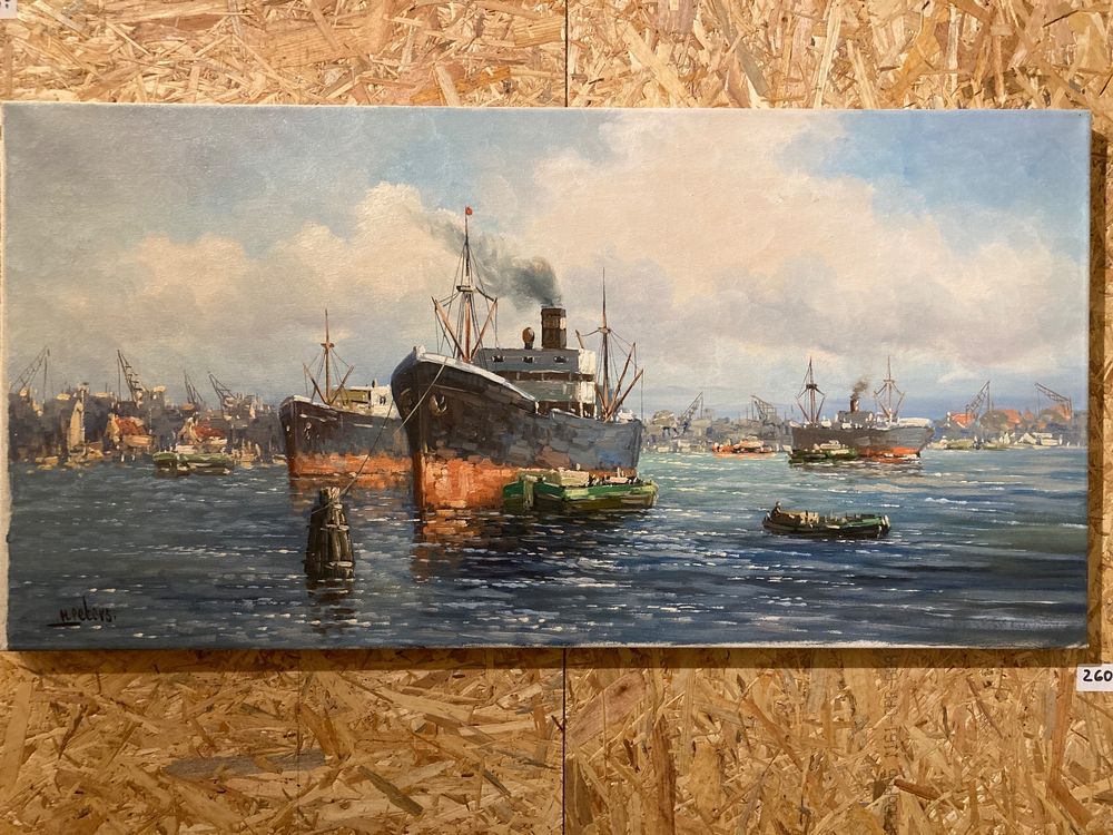 Gem lde Rotterdam Hafen J H Peters Gebraucht In Erlenbach Im 