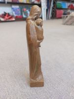 Maria Statue mit Jesuskind aus Holz, Höhe 19 cm