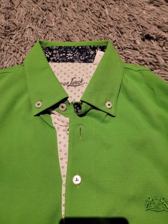 van Laack Poloshirt grün, Gr. S neu