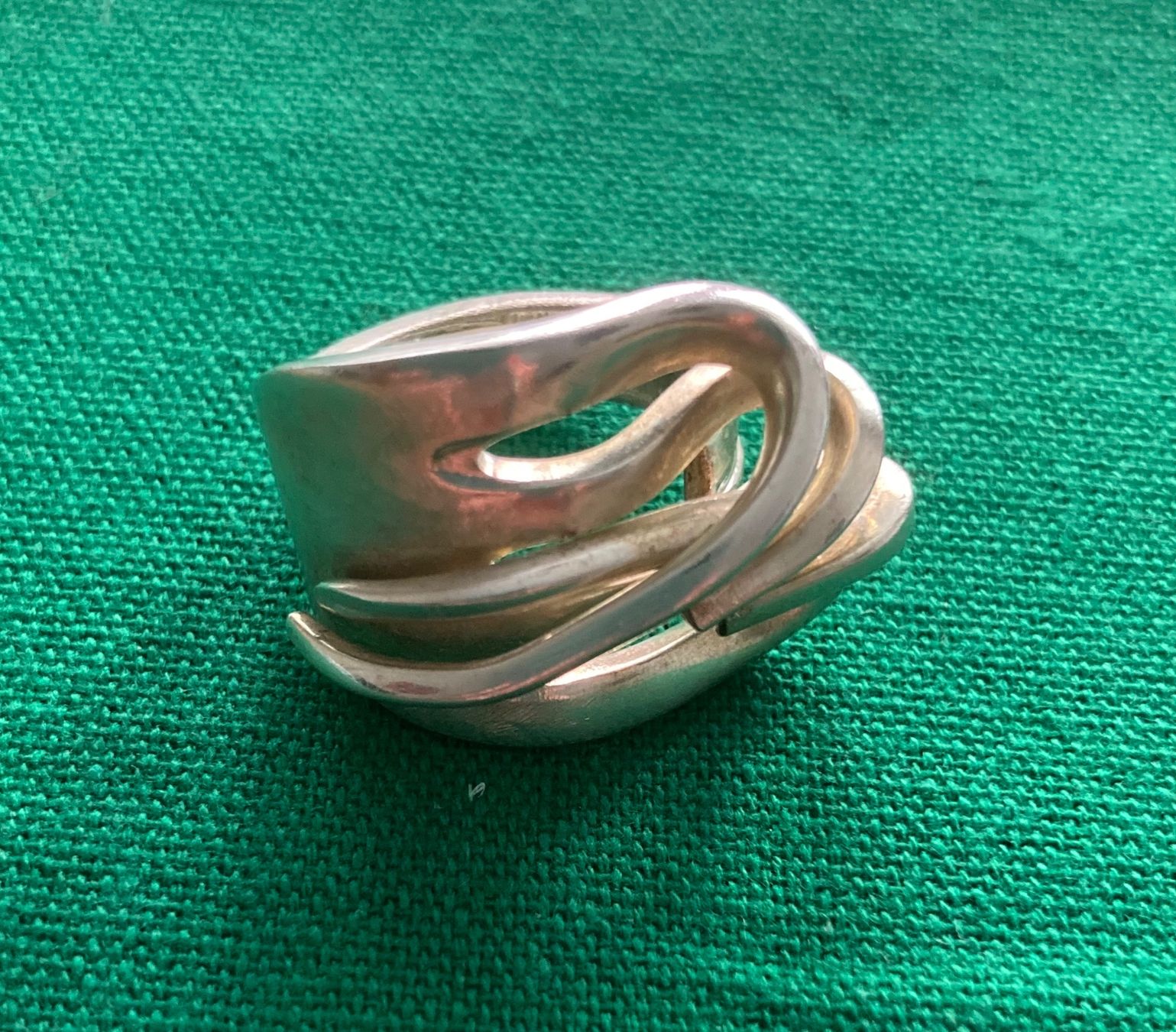 Ringe: Silber Ring aus Gabel gefertigt, Grösse 59 – Gebraucht aus Biel/Bienne von Murmeltier04 2