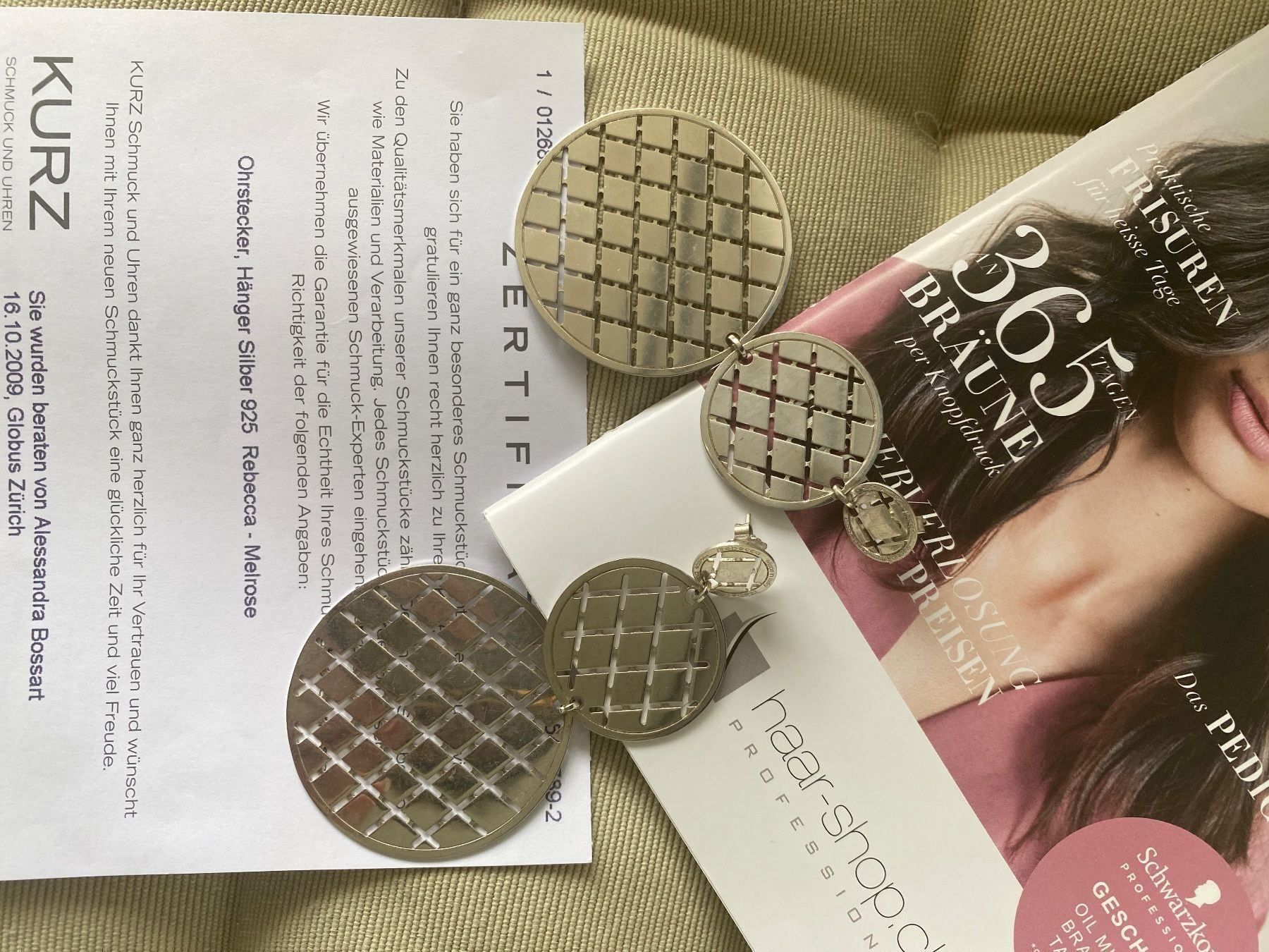Orecchini pendenti & Orecchini a lobo: Rebecca Ohrstecker Silber 925  Schmuck – Nuovo (secondo la descrizione) da Zürich venduto da NNK28 2