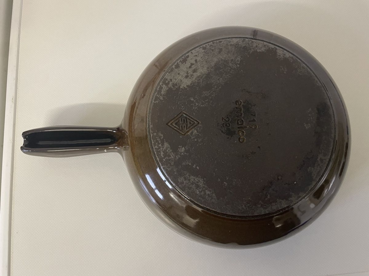 Padelle: Caquelon à fondue Emalco – Usato da Les Genevez JU venduto da fabliane 4