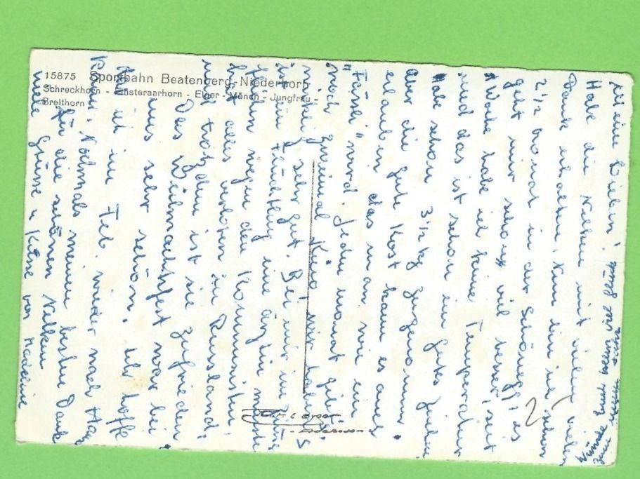 Cartoline postali: Sportbahn Beatenberg-Niederhorn – Usato da Zürich venduto da t24_de 1