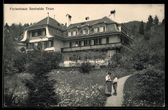Cartoline postali: AK Thun, Ferienhaus Seehalde – Usato da Berlin venduto da bartko-reher