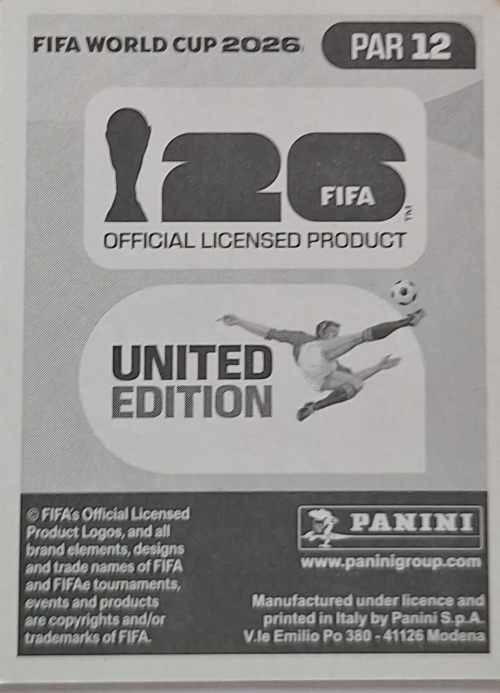 Panini Carte collezionabili: Panini ANDRÉS CUBAS PAR 12 – Nuovo (secondo la descrizione) da Romanens venduto da Crocette 1