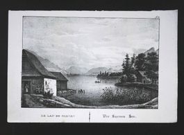 Sarnersee Lithographie  von Weibel Comtesse 1837