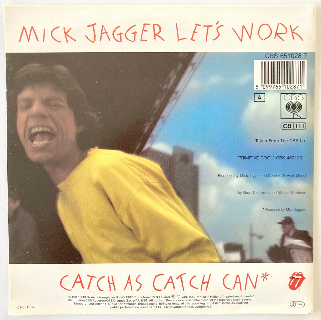 Schallplatten: ROLLING STONES / MICK JAGGER - LET'S WORK – Gebraucht aus Bottens von hotter-than-hell 1