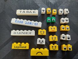 Lego Schriftzugsteine & Gesichter 