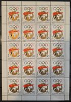 Jugoslawien 1969 50 J. Olymp. Komitee Bogen 20V MNH postfr.