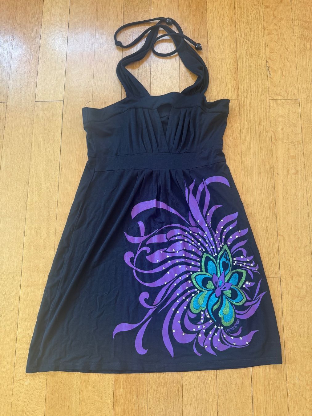 Morgan Vestiti: Kleid Schwarz Grösse S mit Blumenmuster und Steinen – Usato da Schöfflisdorf venduto da sonjastarfish