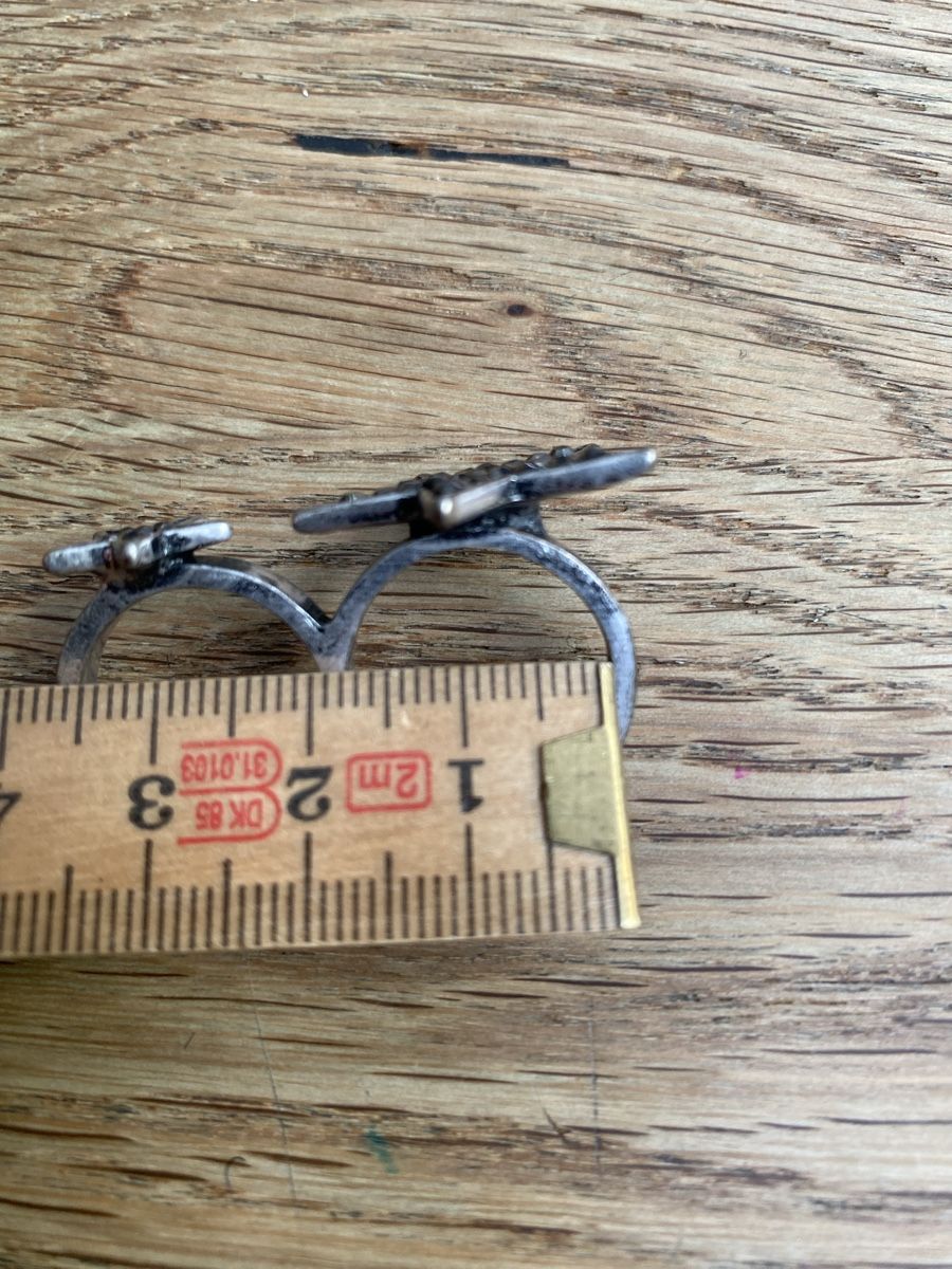 Anelli: Doppel Ring mit Stern Motiv, silberfarben – Usato da Thalwil venduto da Alice015 2