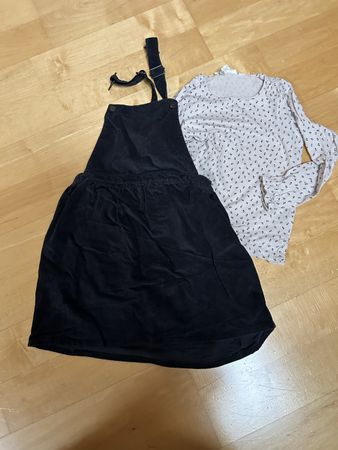 Cordlatzrock mit Shirt gr. 128/134