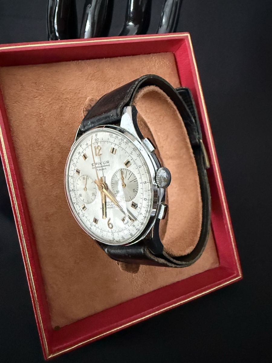 Orologi: EPIKUR Chronograph Vintage 50er – Usato da Matzendorf venduto da Brocante70 3