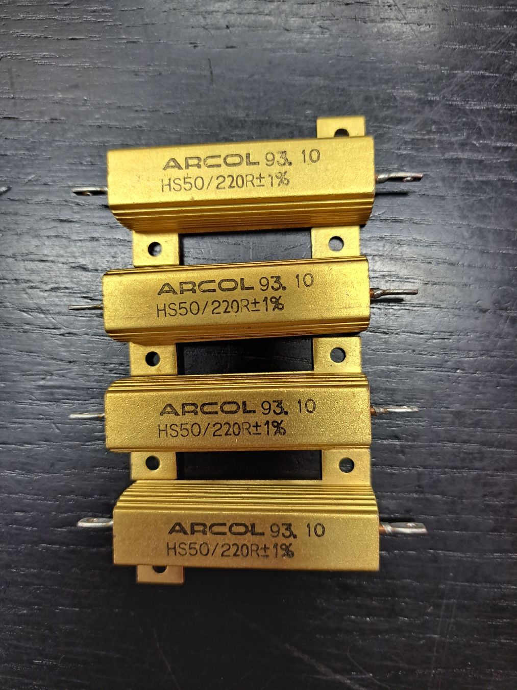Componenti elettronici: Widerstände 220 Ohm / 50 Watt – Nuovo (secondo la descrizione) da Düdingen venduto da Ce68 1