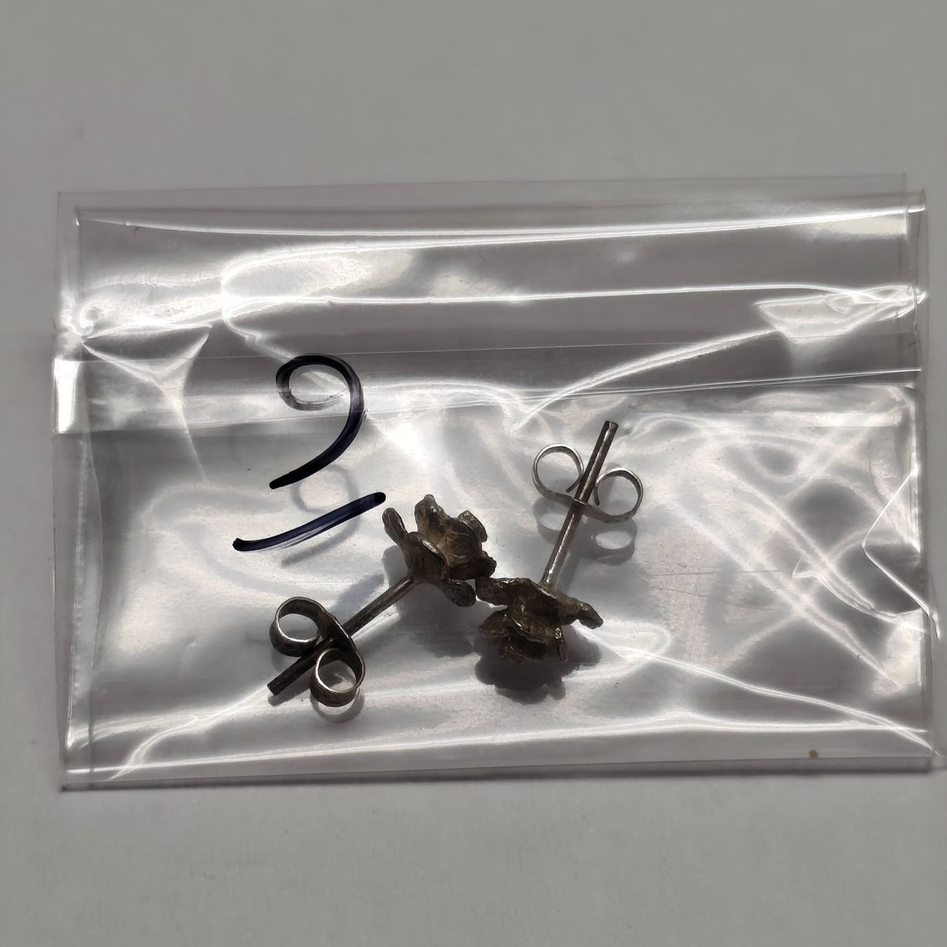 Orecchini pendenti & Orecchini a lobo: Vintage Silver silber Stud Earrings Boucles d'Oreilles #A4 – Usato da Châtelaine venduto da Tropic.Watch2 4