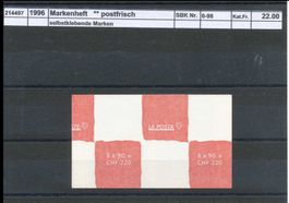 1996 Für besondere Gelegenheiten - Markenheft, ** postfrisch