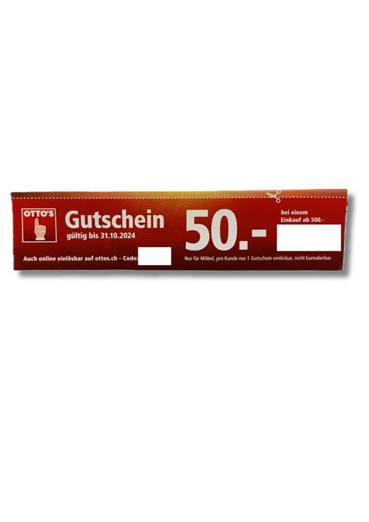 Gutschein für Möbel 50. OTTO'S Kaufen auf Ricardo