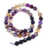 Facettierte natürliche Lila Achat Perlen, 8mm