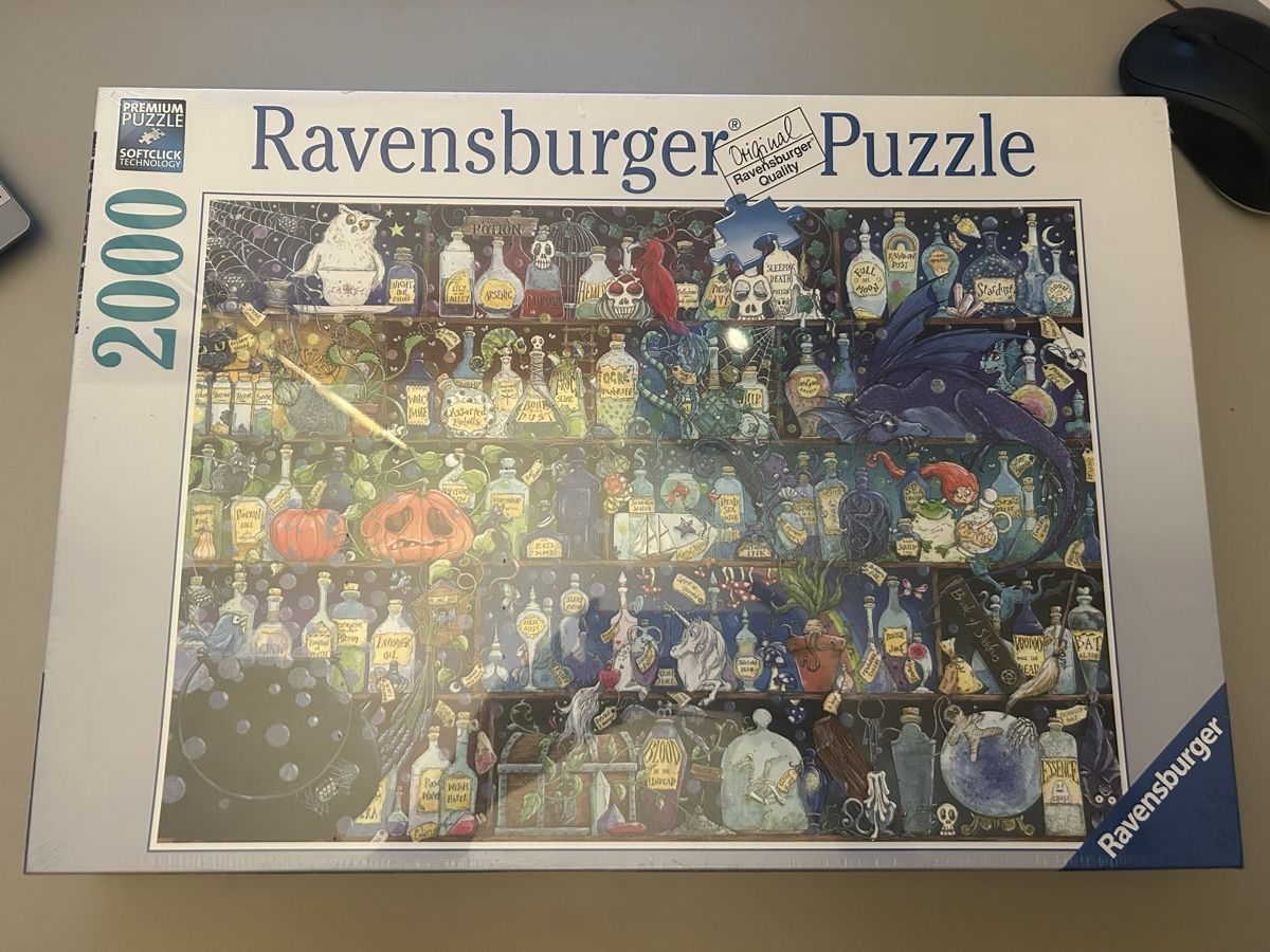 Ravensburger Puzzle: Ravensburger Puzzle, 2000 Teile, "Kuriose Apotheke", neu – Nuovo e nell'imballaggio originale da Kirchlindach venduto da smare