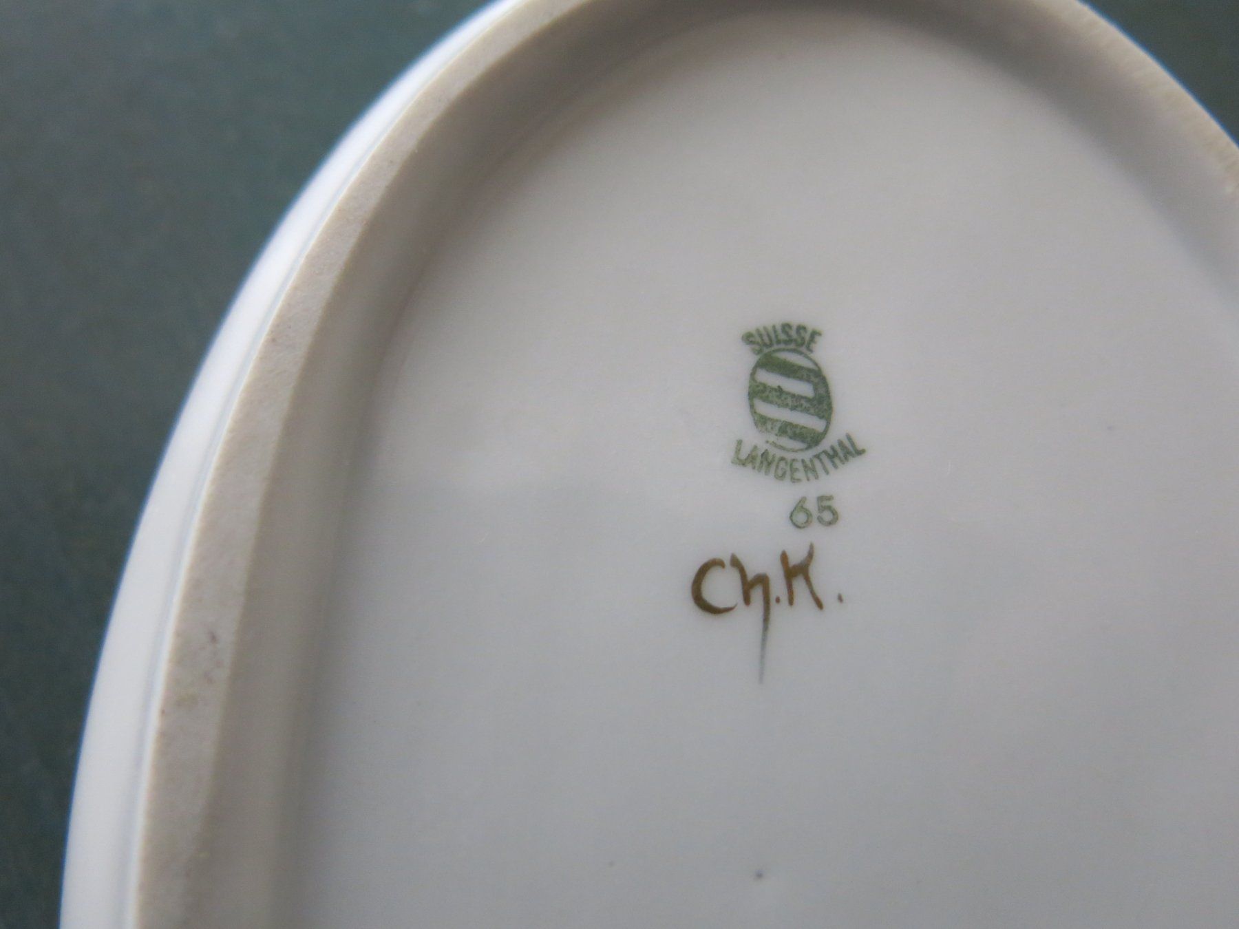 Servierplatten: Schale Langenthal klein oval mit Blumenmuster – Gebraucht aus Zürich von Fox410 3