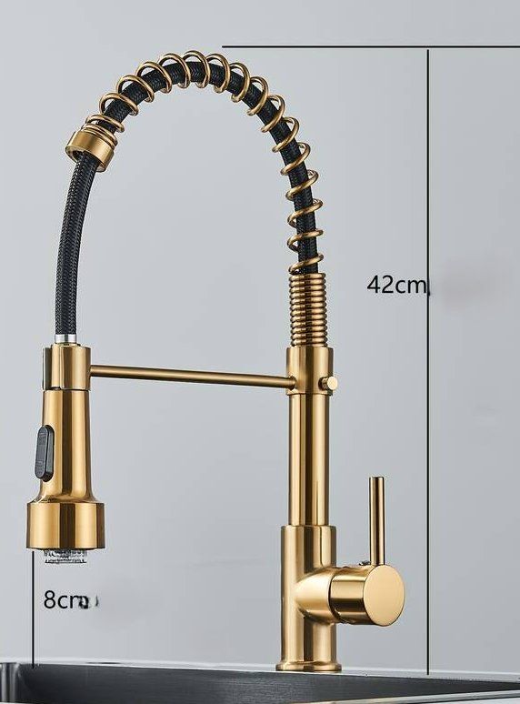 Rubinetteria: KÜCHENMISCHER IN GOLDOPTIK NEU – Nuovo (secondo la descrizione) da Schachen b. Reute venduto da Dzestar 3