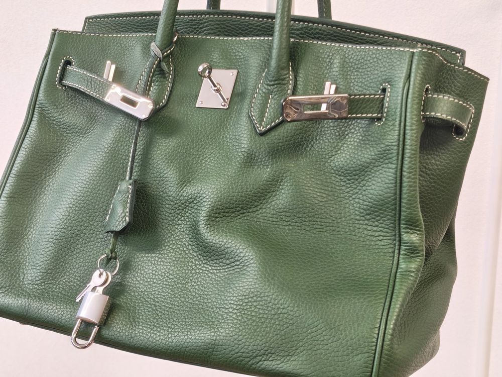 Buti Italy Leder Handtasche Birkin Style 35x 22x 20cm (Gebraucht