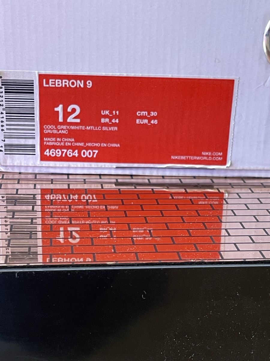Nike Scarpe da uomo: Nike Le Bron 9 Cool Grey US 12 / EU 46 – Nuovo e nell'imballaggio originale da Zug venduto da zgdunks 3