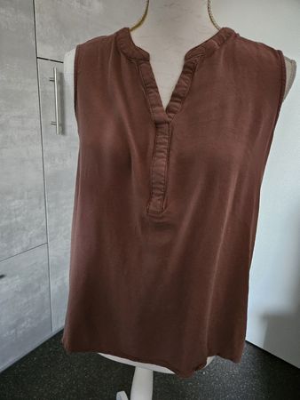 Damen Top ohne Arm Grösse L braun