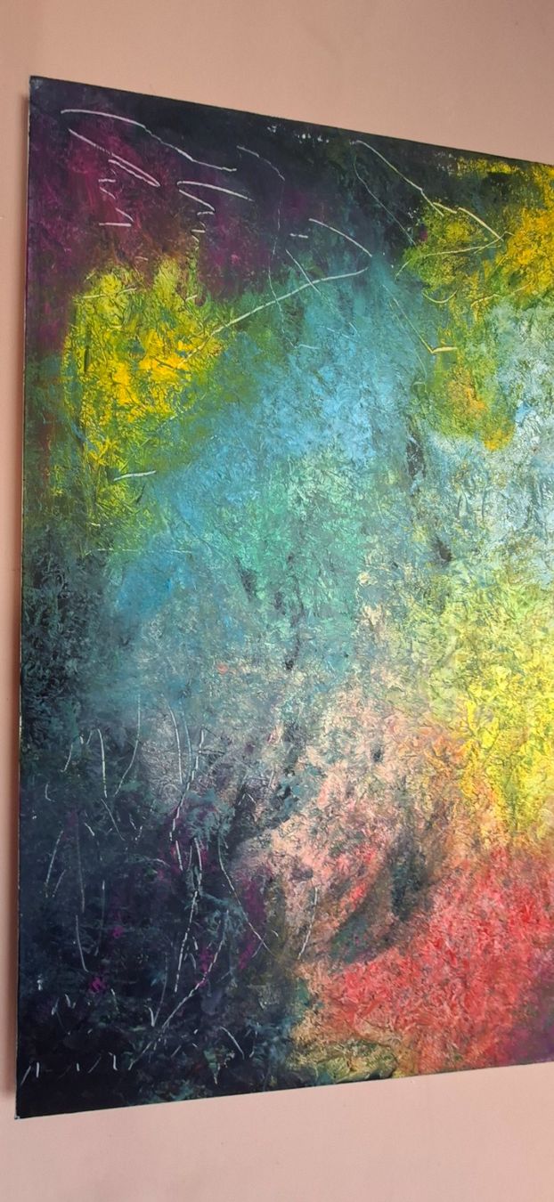 Tableaux: Gemälde "Farbträume" handmade 90×90 – Neuf (Voir description) à Riehen par Steinbock1970 2