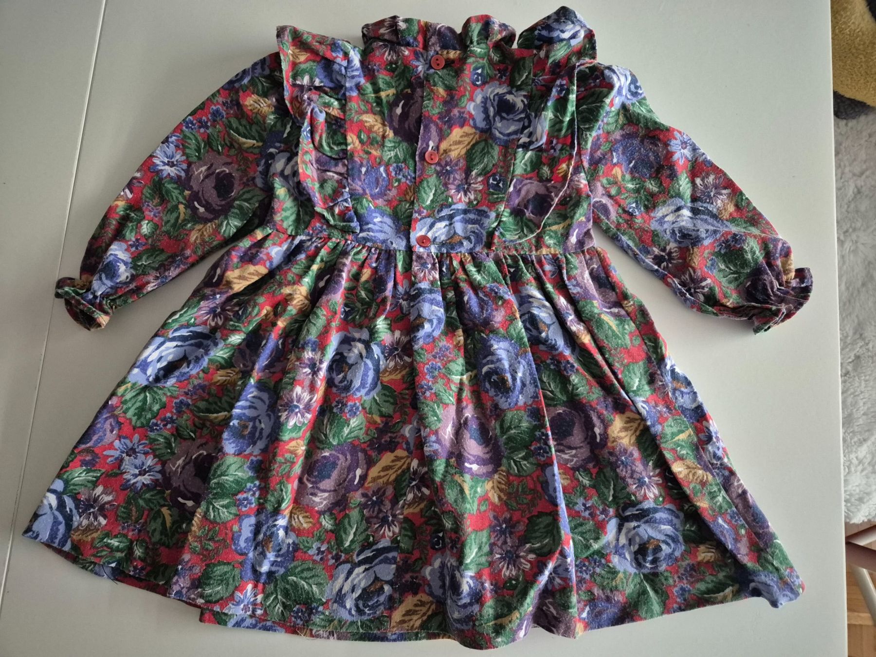 Vestiti & Gonne: Blumiges langarm Kleid Gr. 86 – Usato da Zürich venduto da pau_y8mv 1