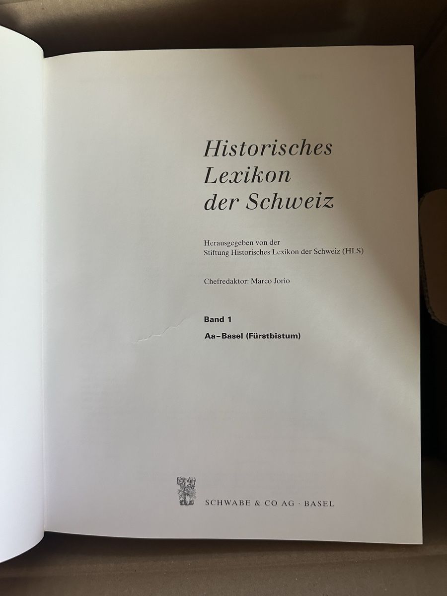 Libri: Historisches Lexikon der Schweiz HLS  – Usato da Basel venduto da eucalyptica 3