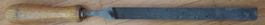 Feile mit Holzgriff - 26 cm Lang -