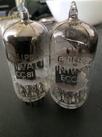 ECC81 1Paar Philips Doppeltrioden Röhrenverstärker