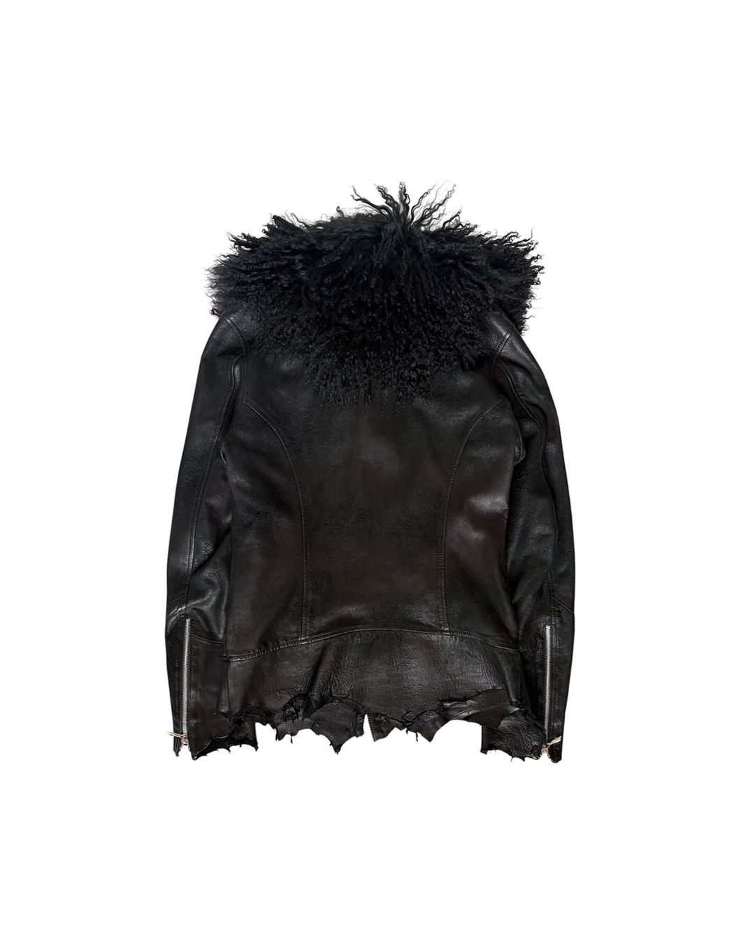 Jacken: 14th Addiction Cross Zip Fur Leather Jacket – Gebraucht aus Thierachern von n.webl 3