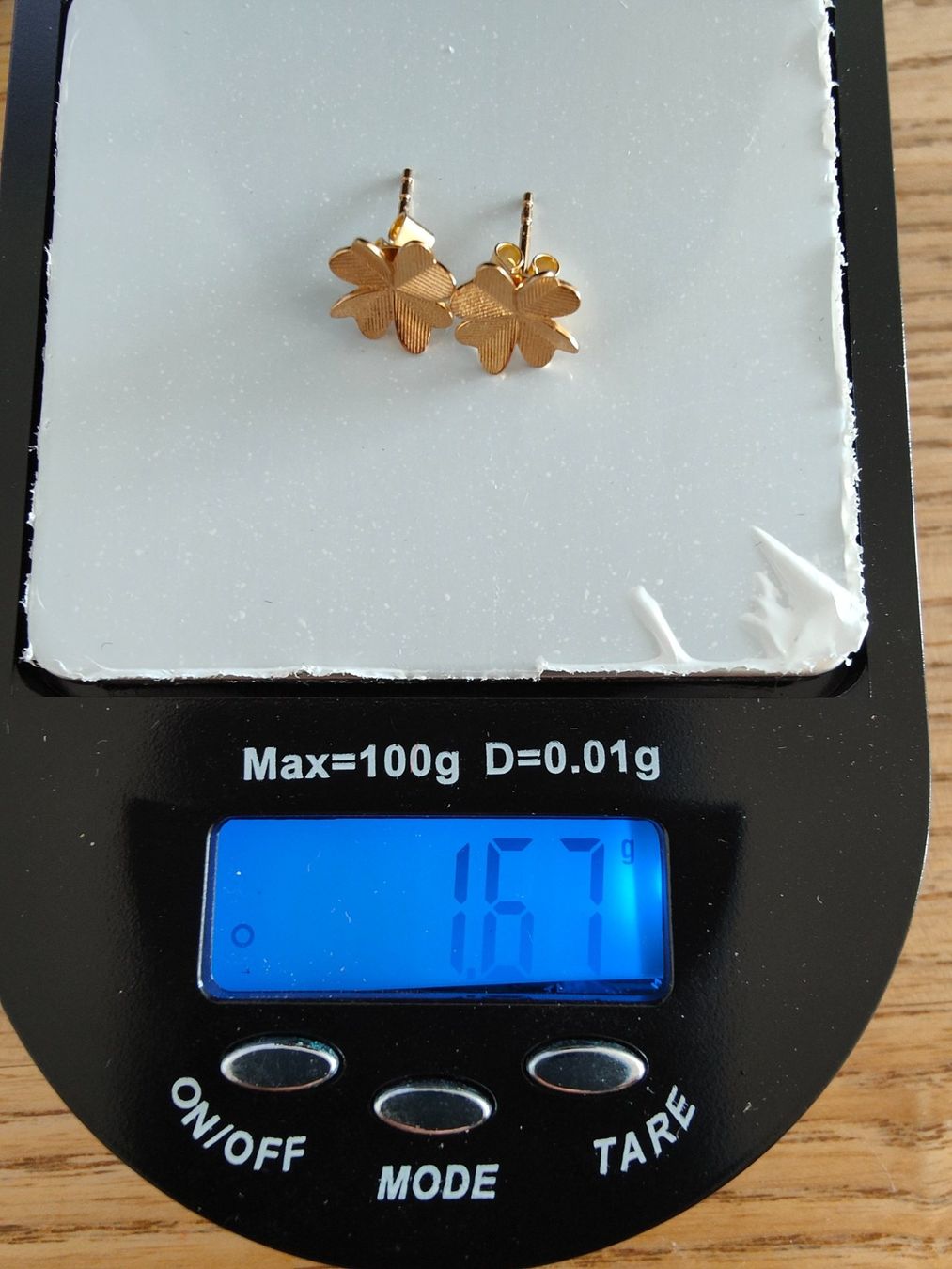 Orecchini pendenti & Orecchini a lobo: Kleeohrstecker, 18K Gold – Nuovo e nell'imballaggio originale da Rümlang venduto da 21f 2