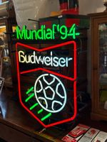 Budweiser Vintage Neon Fussball WM 1994 Original