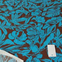 Ital. leichte Viskose Stoff 2.75x1.35m marrone-lazur